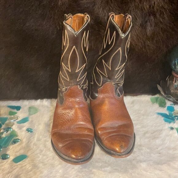 Circle A cowboy boots 10 (4828) - Picture 1 of 12